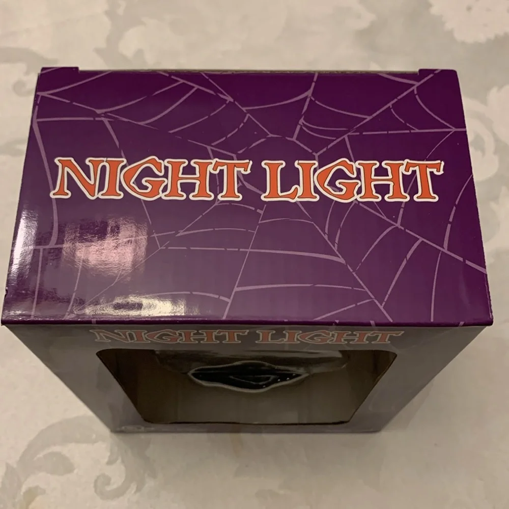 Spider Black Tablecloth or Scarf, 60” Square, Nightlight New in Box